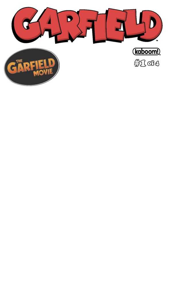 Garfield #1 (Of 4) Cover C Blank Sketch Variant - gabescaveccc