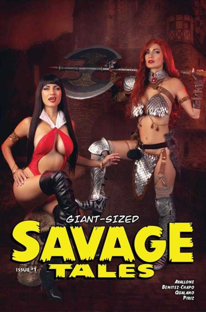 Giant Sized Savage Tales (One Shot) Cover E Ivy Cosplay Red Sonja And Vampirella Variant - gabescaveccc
