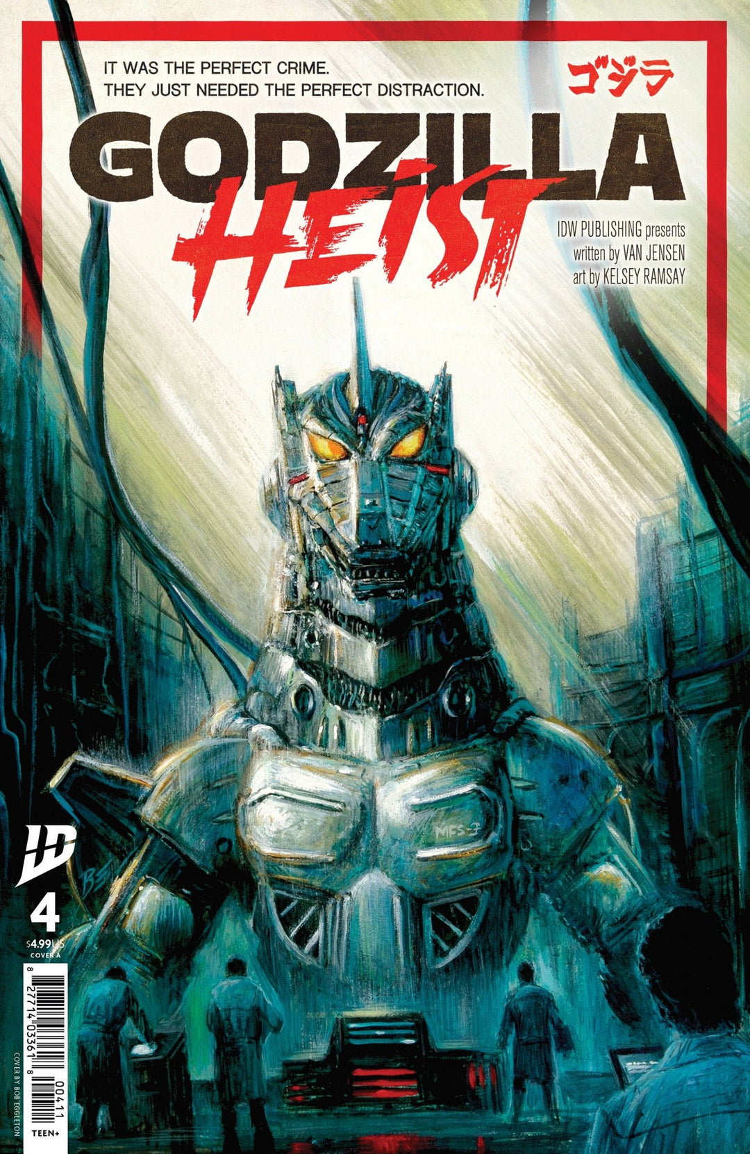 Godzilla: Heist 4 Cover A (Eggleton) - gabescaveccc