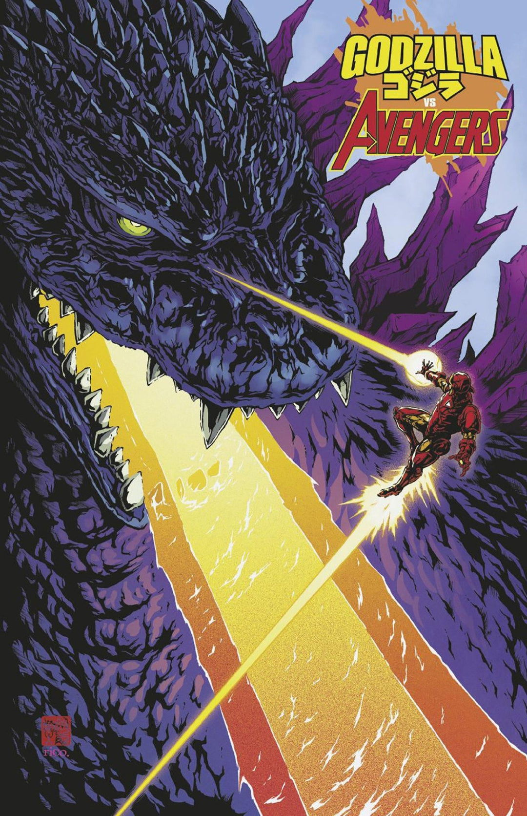 Godzilla vs Avengers 1 Takeshi Okazaki Foil Variant - gabescaveccc