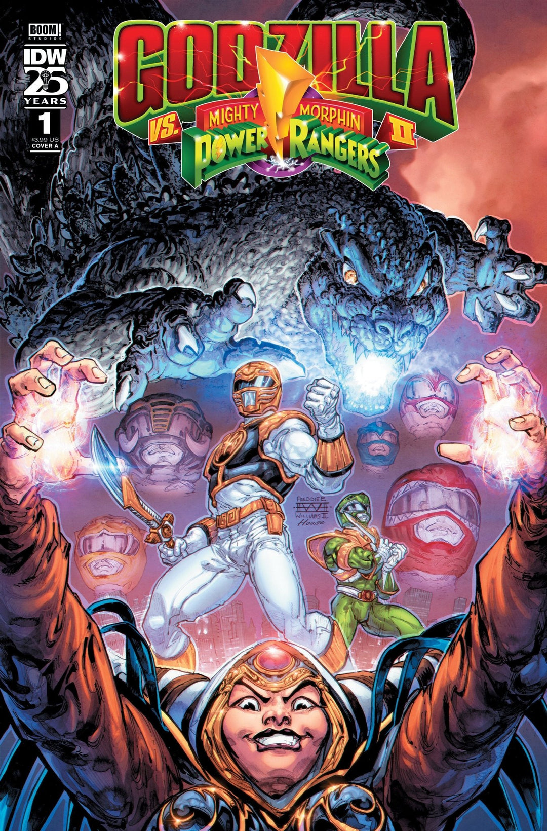 Godzilla vs. The Mighty Morphin Power Rangers II #1 Cover A (Williams II) - gabescaveccc