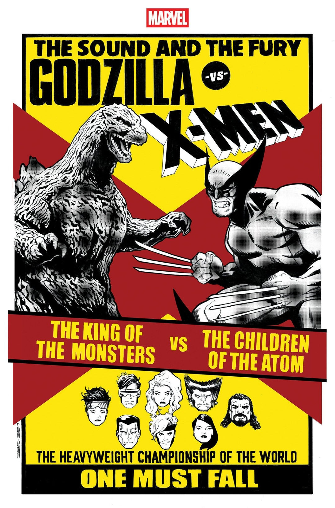 Godzilla vs. X - Men #1 Lee Garbett Versus Variant - gabescaveccc