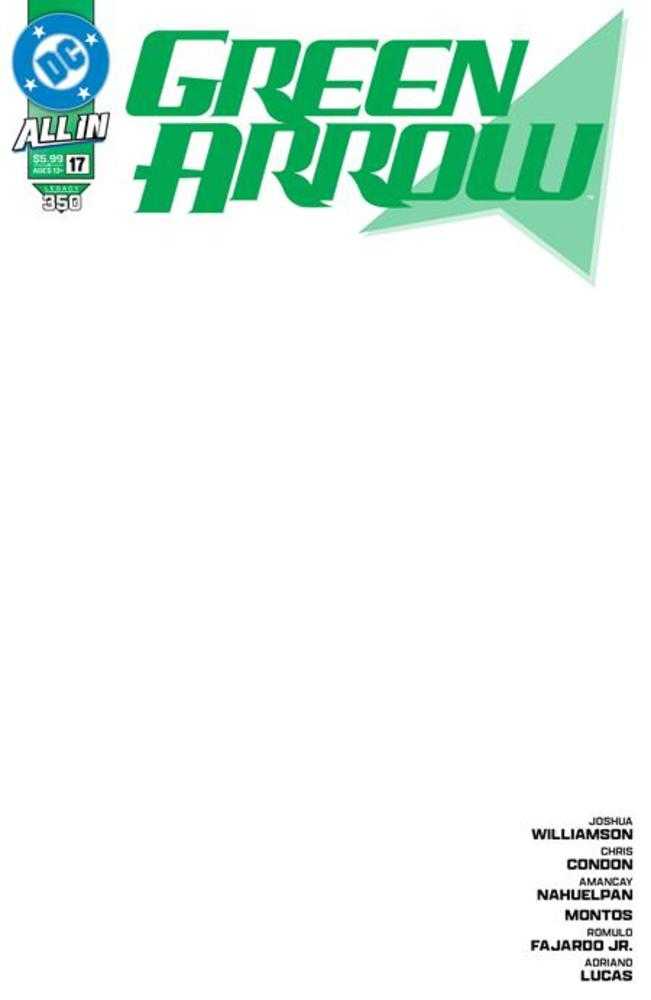 Green Arrow #17 Cover D Blank Card Stock Variant - gabescaveccc