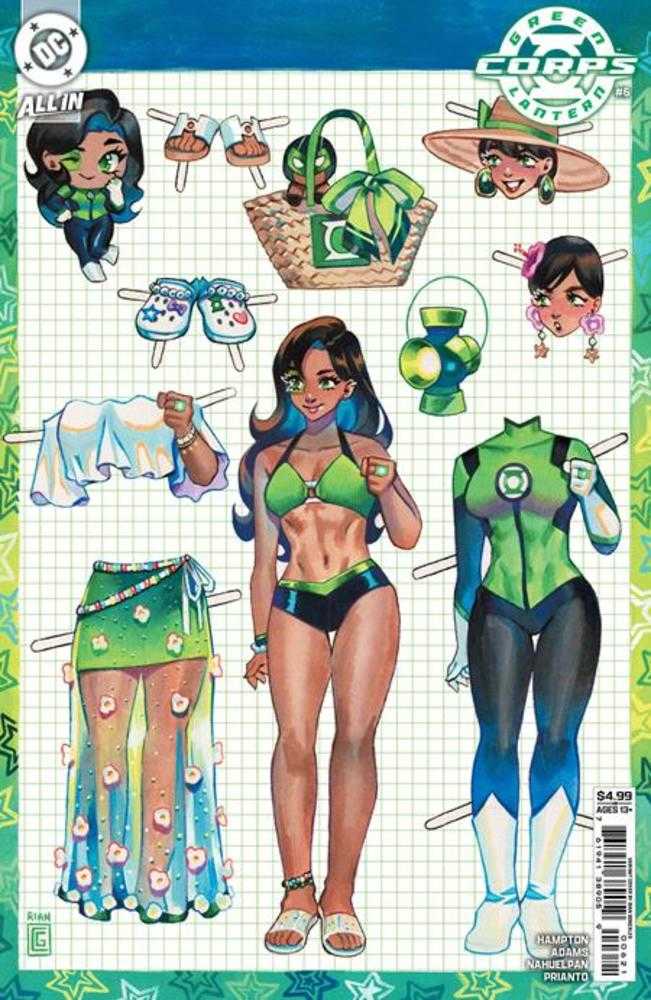 Green Lantern Corps 6 Cover C Rian Gonzales Card Stock Variant - gabescaveccc