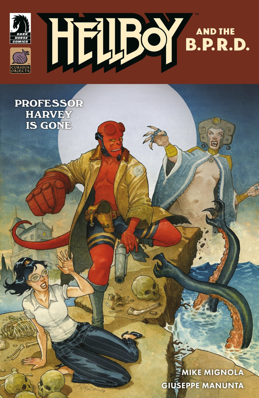 Hellboy And The B.P.R.D.: Professor Harvey Is Gone One - Shot (Cover A) (Giuseppe Manunta) - gabescaveccc