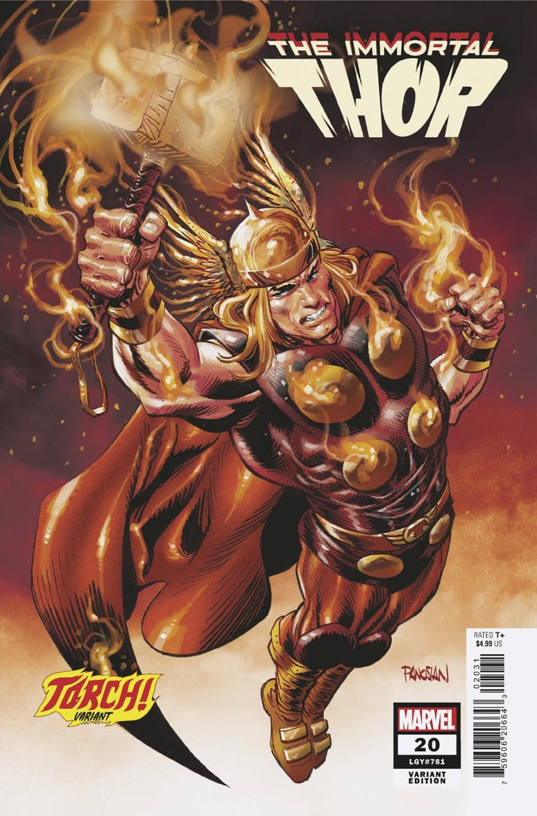 Immortal Thor #20 Dan Panosian Torch! Variant - gabescaveccc