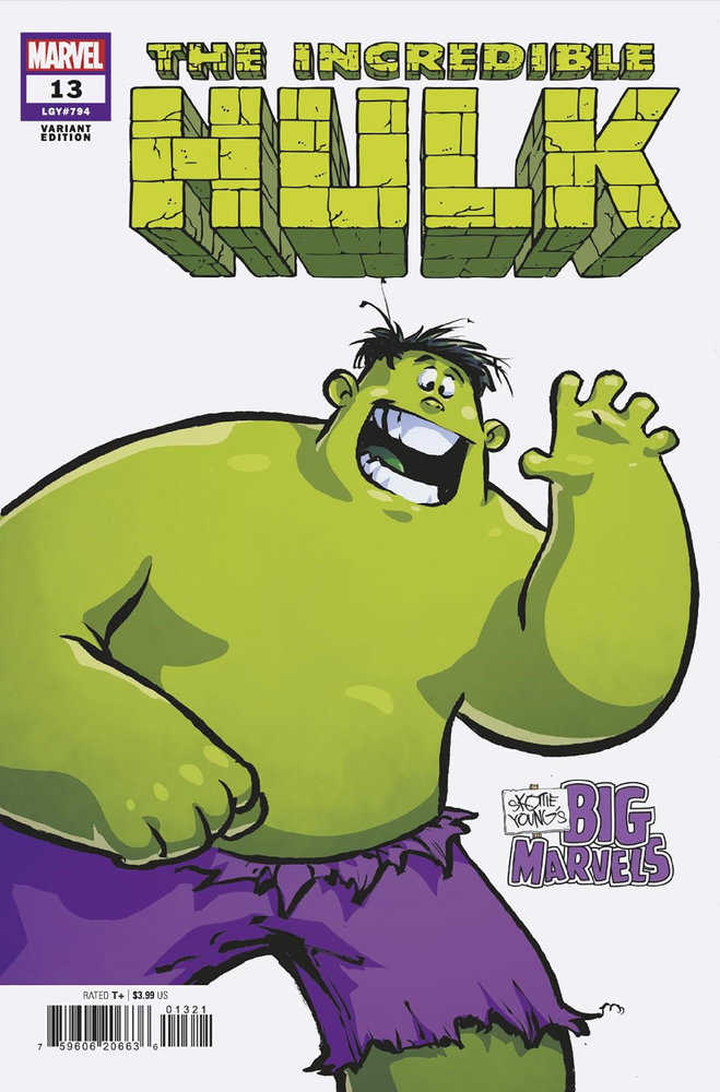 Incredible Hulk #13 Skottie Young'S Big Marvel Variant - gabescaveccc