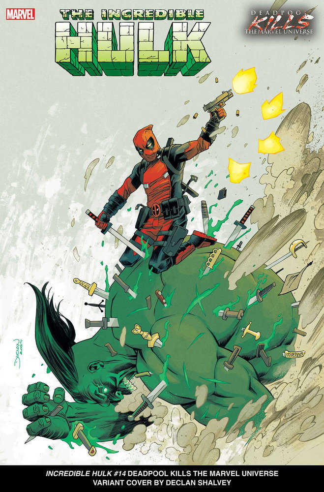 Incredible Hulk #14 Declan Shalvey Deadpool Kills The Marvel Universe Variant [D Pwx] - gabescaveccc