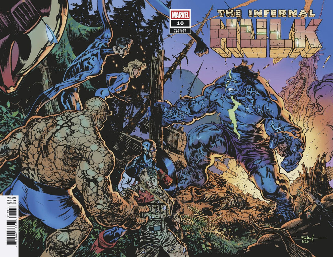 Infernal Hulk 10 Jonas Scharf Wraparound Battle Variant - gabescaveccc