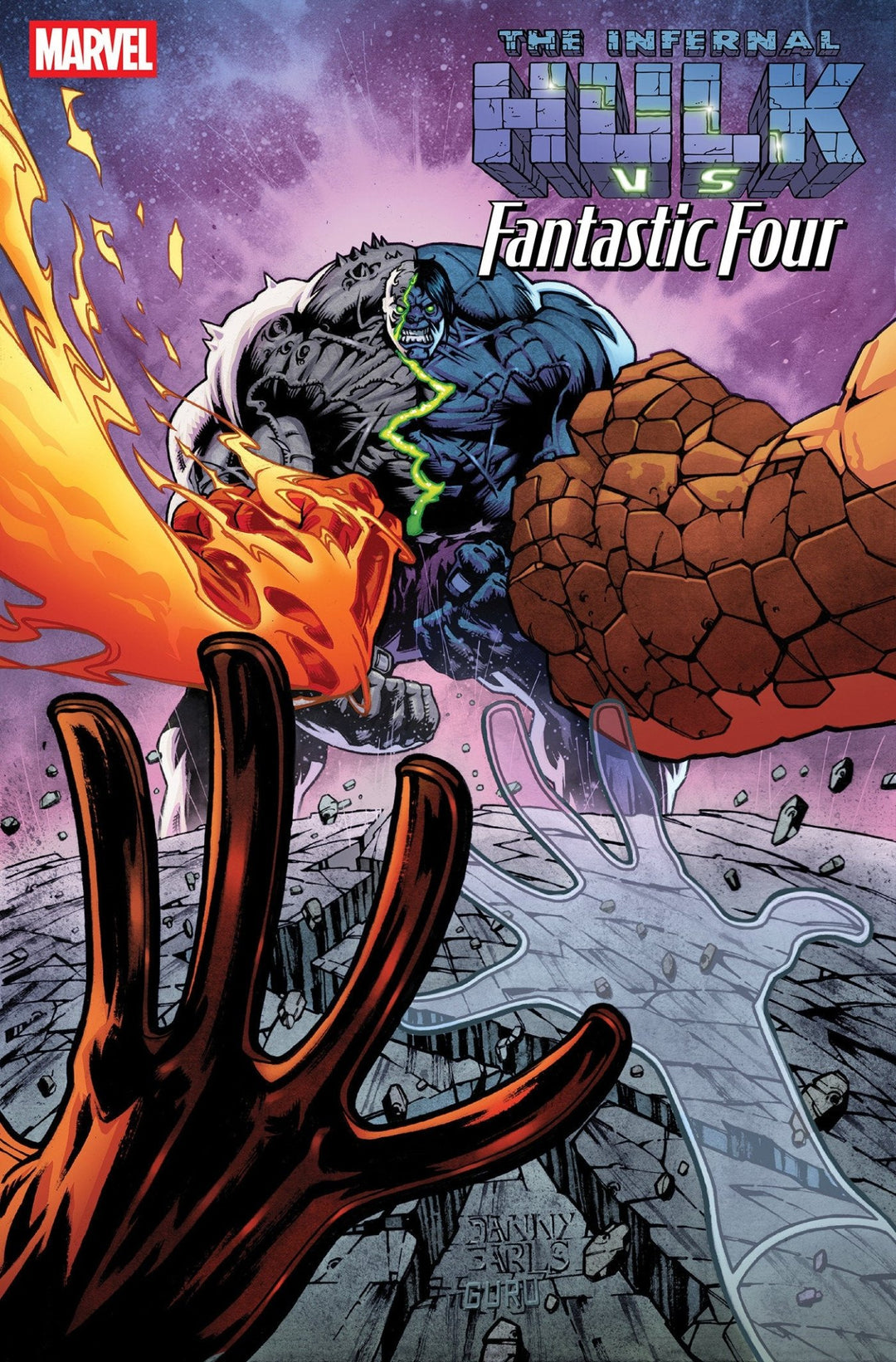 Infernal Hulk vs. Fantastic Four #1 Danny Earls Variant - gabescaveccc