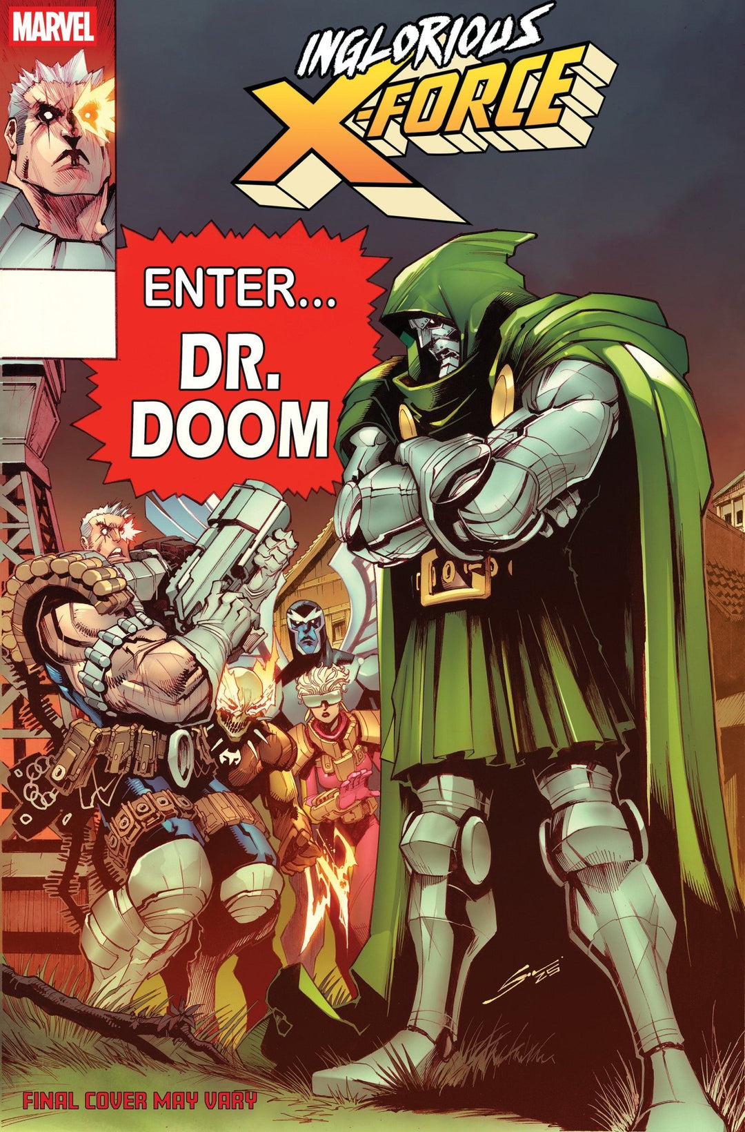 Inglorious X Force 3 Gerardo Sandoval Doom Homage Variant - gabescaveccc