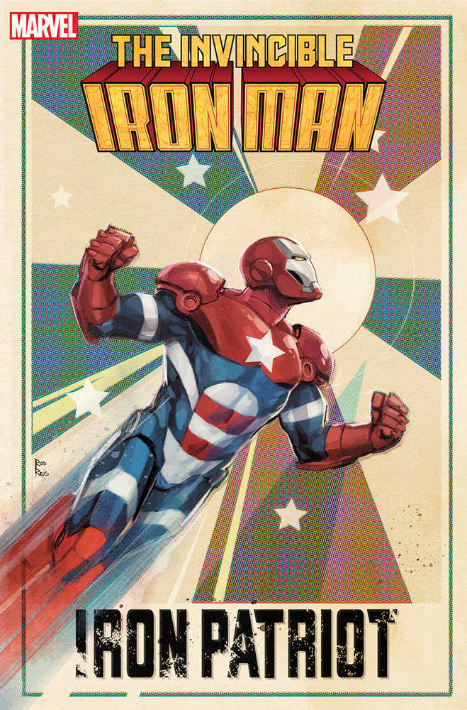 Invincible Iron Man #19 Rod Reis Iron Patriot Variant - gabescaveccc