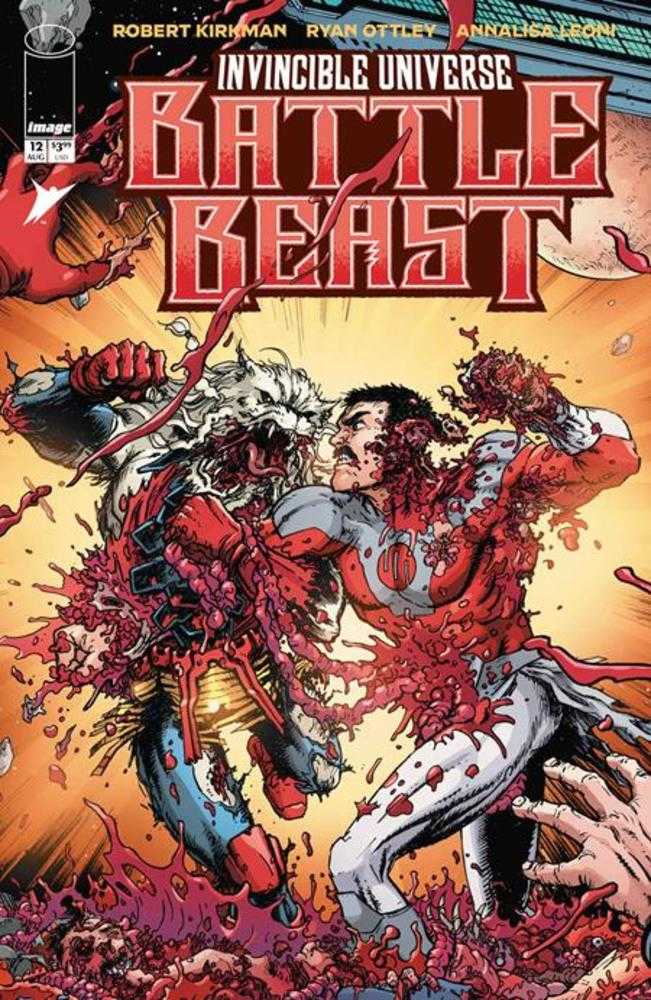 Invincible Universe Battle Beast 12 Cover C 1 in 10 Chris Burnham & Brian Reber Connecting Variant - gabescaveccc