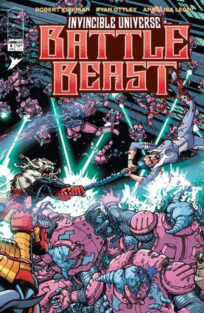 Invincible Universe Battle Beast 8 Cover C 1 in 10 Chris Burnham & Brian Reber Variant - gabescaveccc