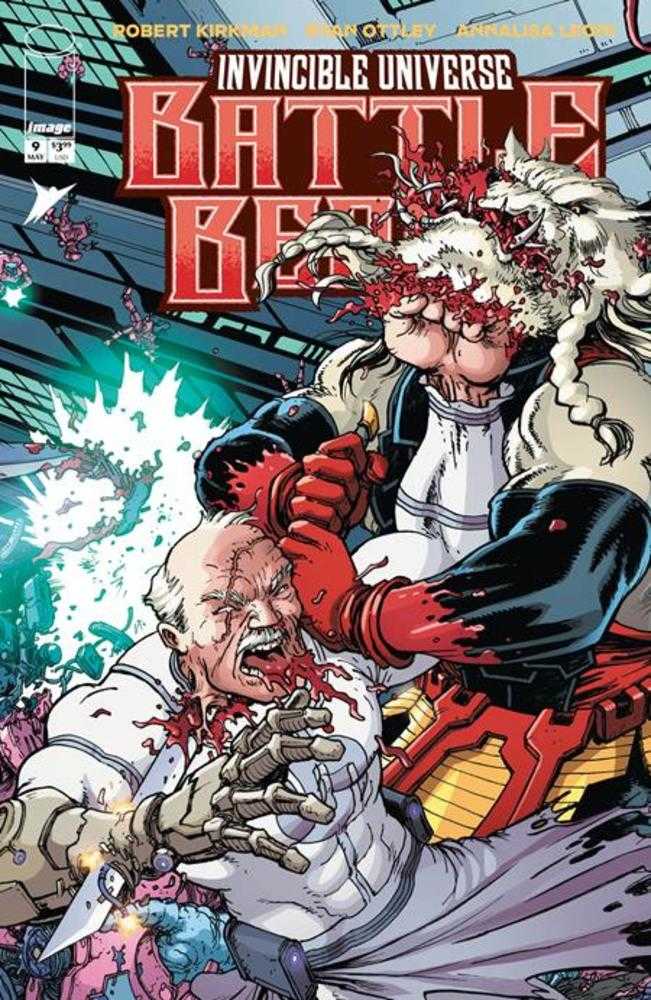 Invincible Universe Battle Beast 9 Cover C 1 in 10 Chris Burnham & Brian Reber Variant - gabescaveccc