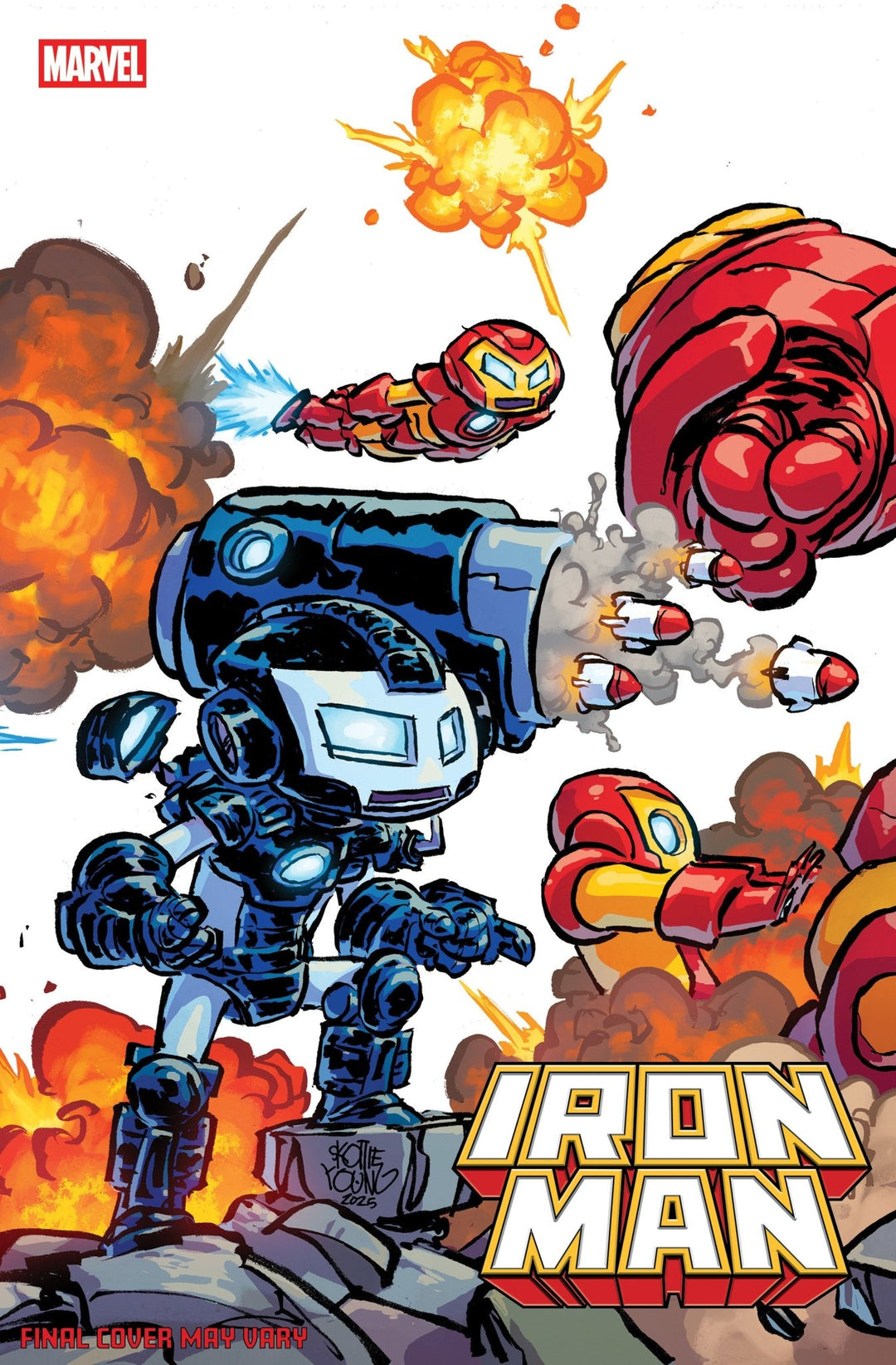 Iron Man 2 Skottie Young 4 Part Connecting Variant - gabescaveccc