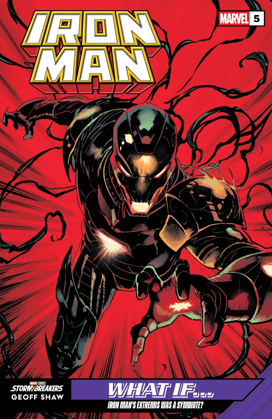 Iron Man 5 Geoff Shaw What If...? Variant - gabescaveccc