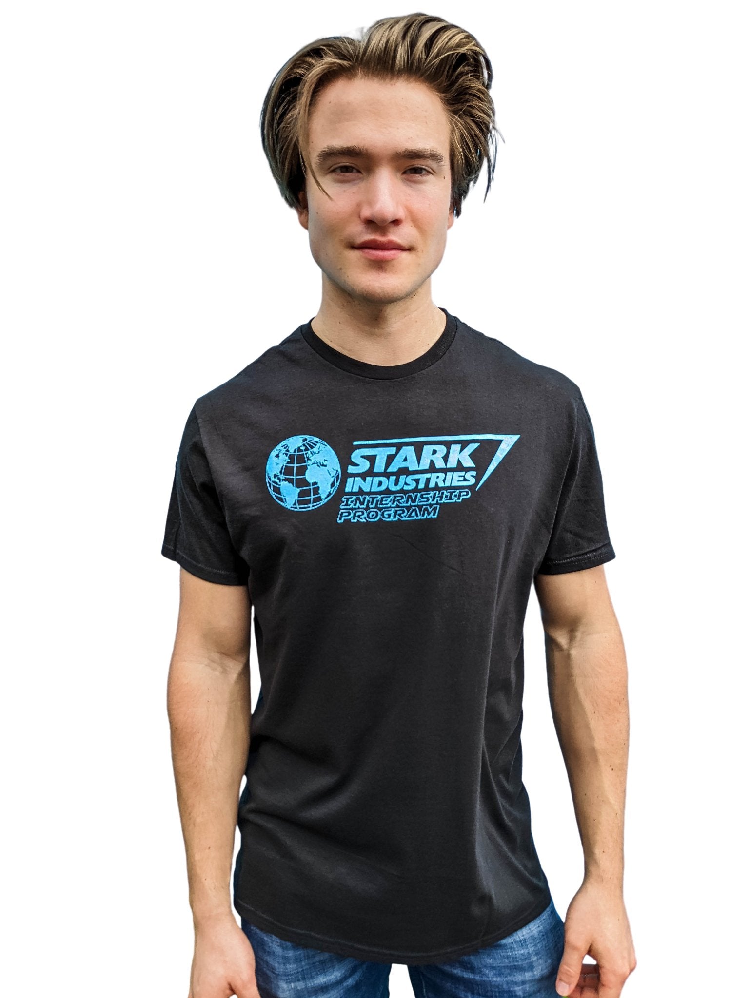 Iron Man Stark Industries Intern Marvel Adult T Shirt - gabescaveccc