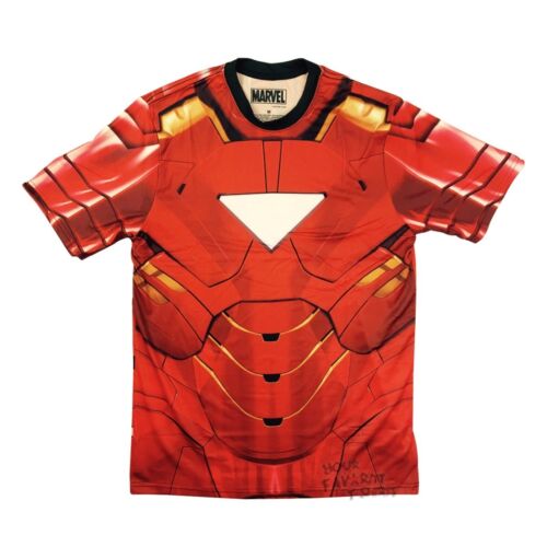 Iron Man Sublimated Costume Marvel Comics Adult T-Shirt - gabescaveccc