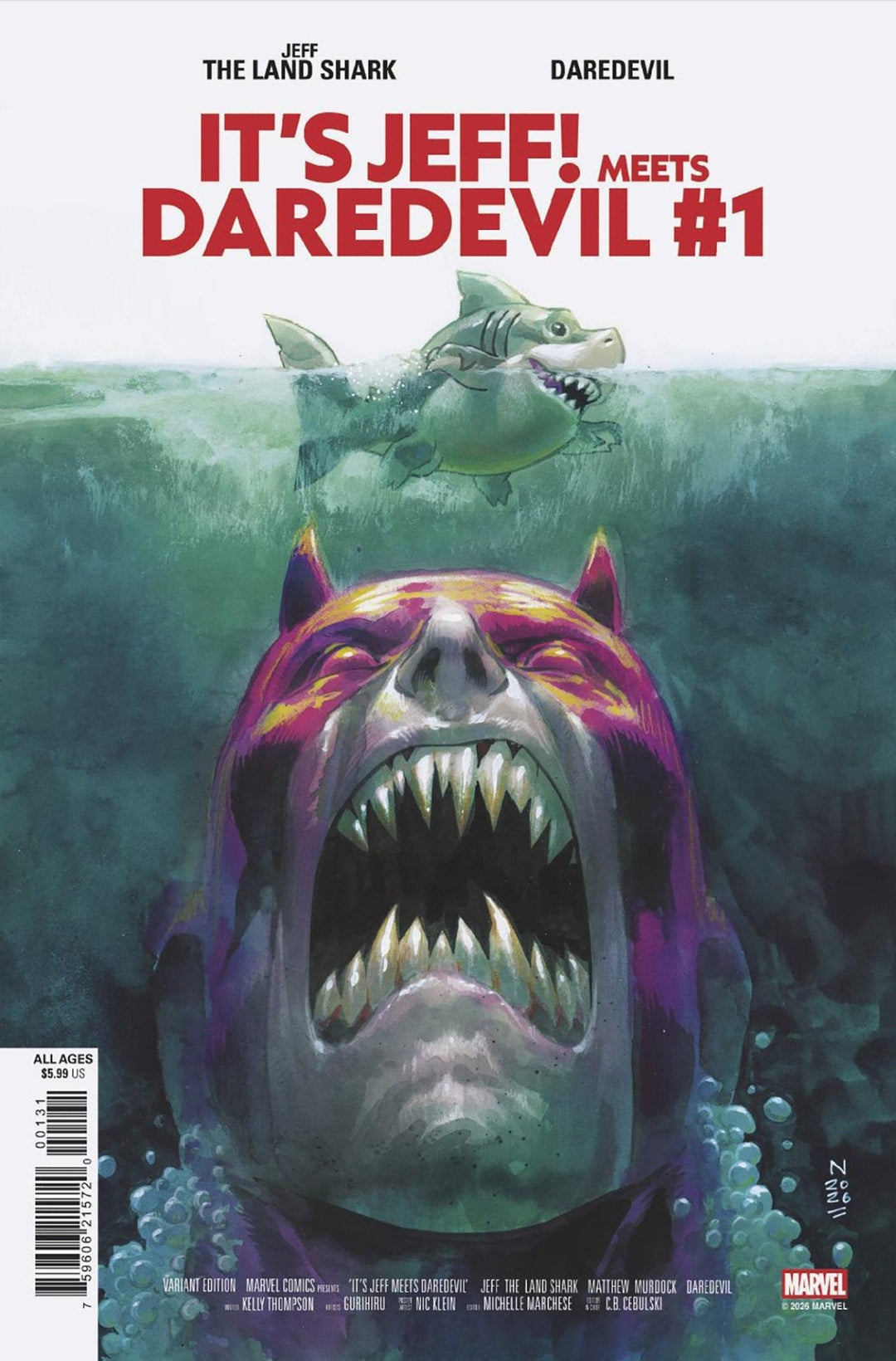 It's Jeff Meets Daredevil 1 Nic Klein Variant - gabescaveccc