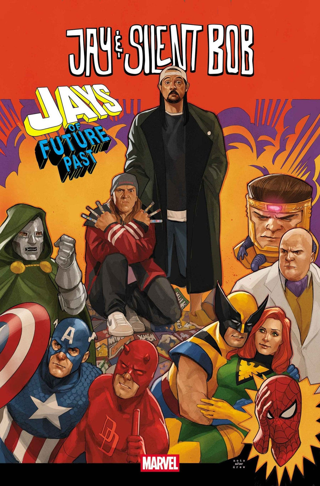 Jay & Silent Bob: Jays Of Future Past 1 Phil Noto Homage Variant - gabescaveccc