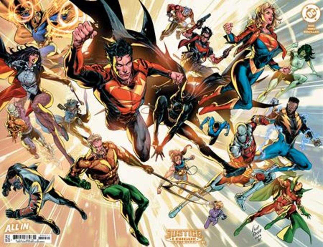 Justice League Unlimited #2 Cover F Fico Ossio Wraparound Raised Uv Foil Variant Allocations May Occur - gabescaveccc