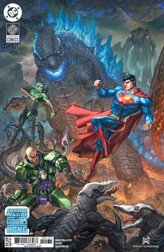 Justice League vs Godzilla vs Kong 2 1 (Of 7) Cover C Alan Quah Card Stock Variant - gabescaveccc