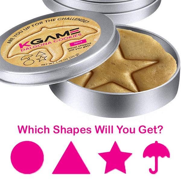 KGAME Dalgona Cookie Tin (2 Cookies) Squid Game - gabescaveccc