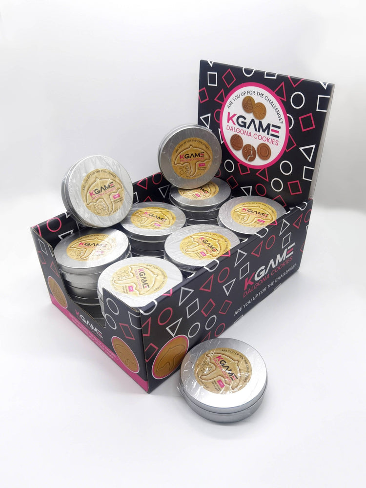 KGAME Dalgona Cookie Tin (2 Cookies) Squid Game - gabescaveccc
