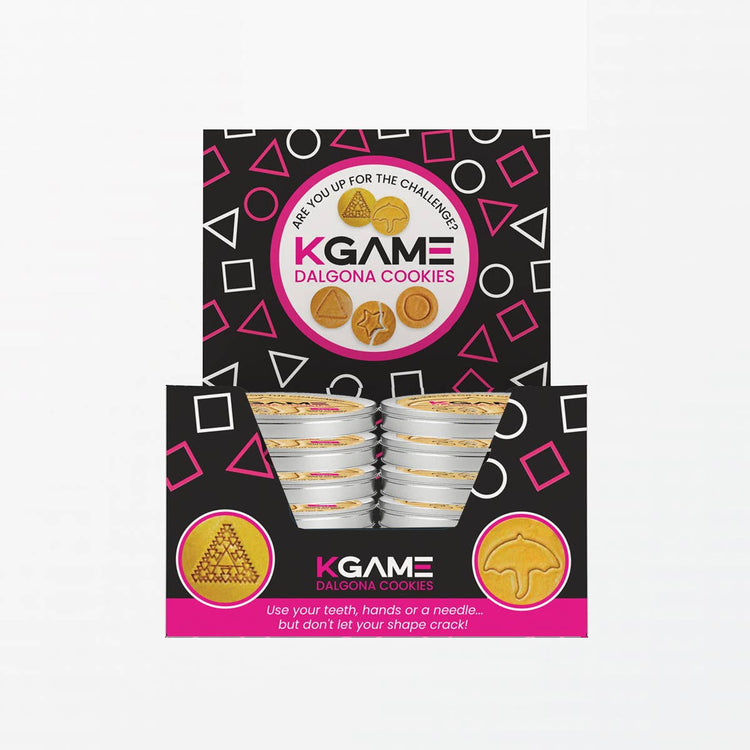 KGAME Dalgona Cookie Tin (2 Cookies) Squid Game - gabescaveccc