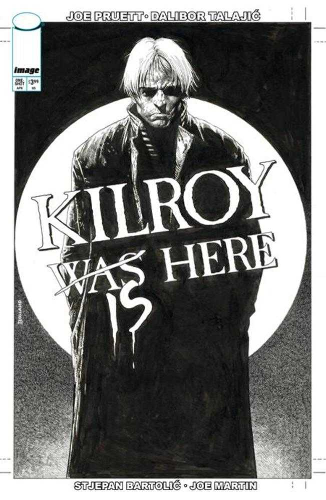 Kilroy Is Here (One Shot) Cover B Brian Bolland Black & White Variant - gabescaveccc