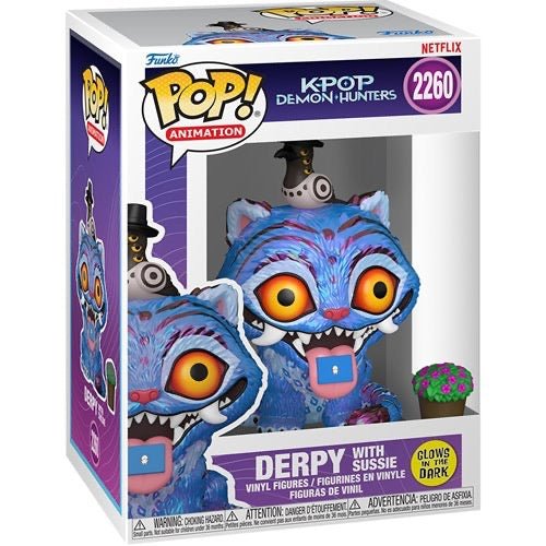 KPop Demon Hunters Derpy with Sussie Glow - in - the - Dark Funko Pop! Vinyl Figure 2260 - gabescaveccc