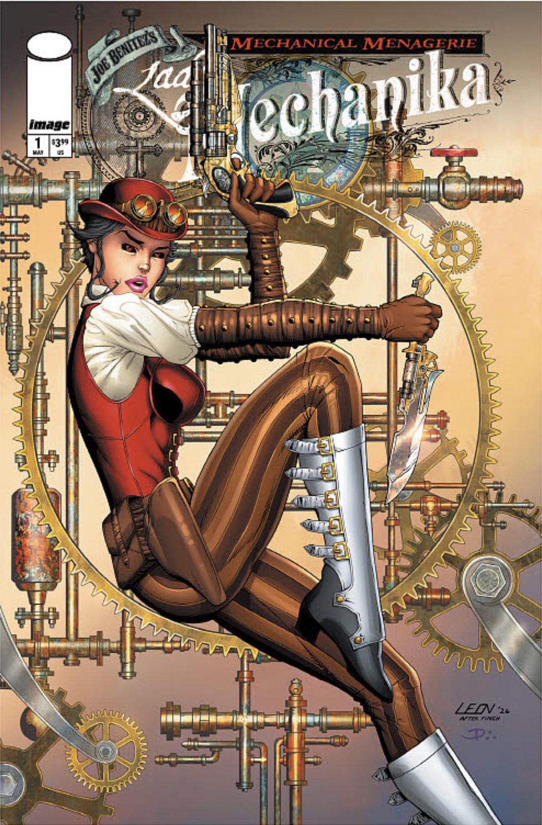 Lady Mechanika The Mechanical Menagerie 1 (Of 4) Gabe's Cave Exclusive Cover By Leon LeClaire - gabescaveccc