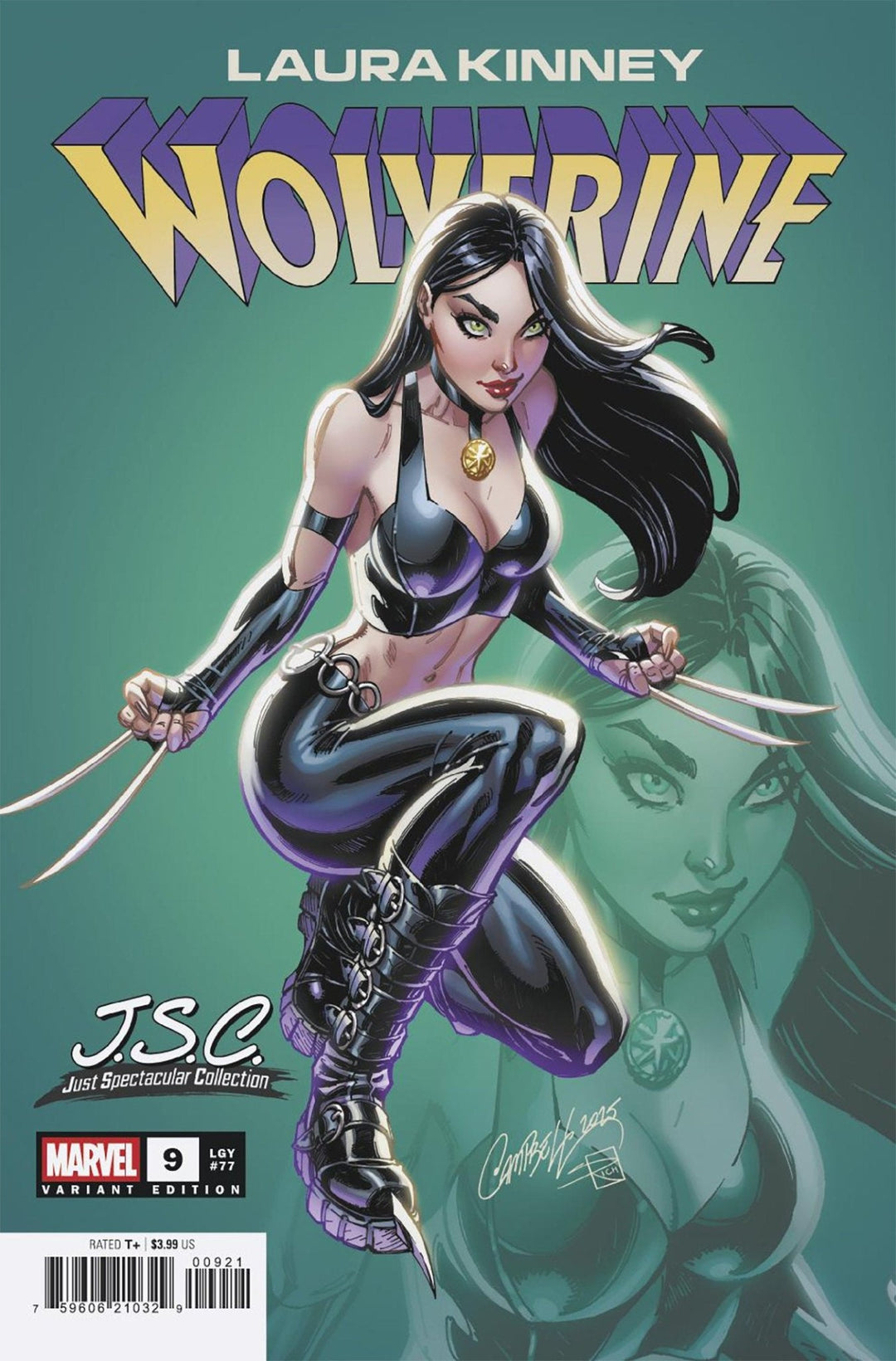 Laura Kinney: Wolverine 9 J. Scott Campbell Just Spectacular Collection Variant - gabescaveccc