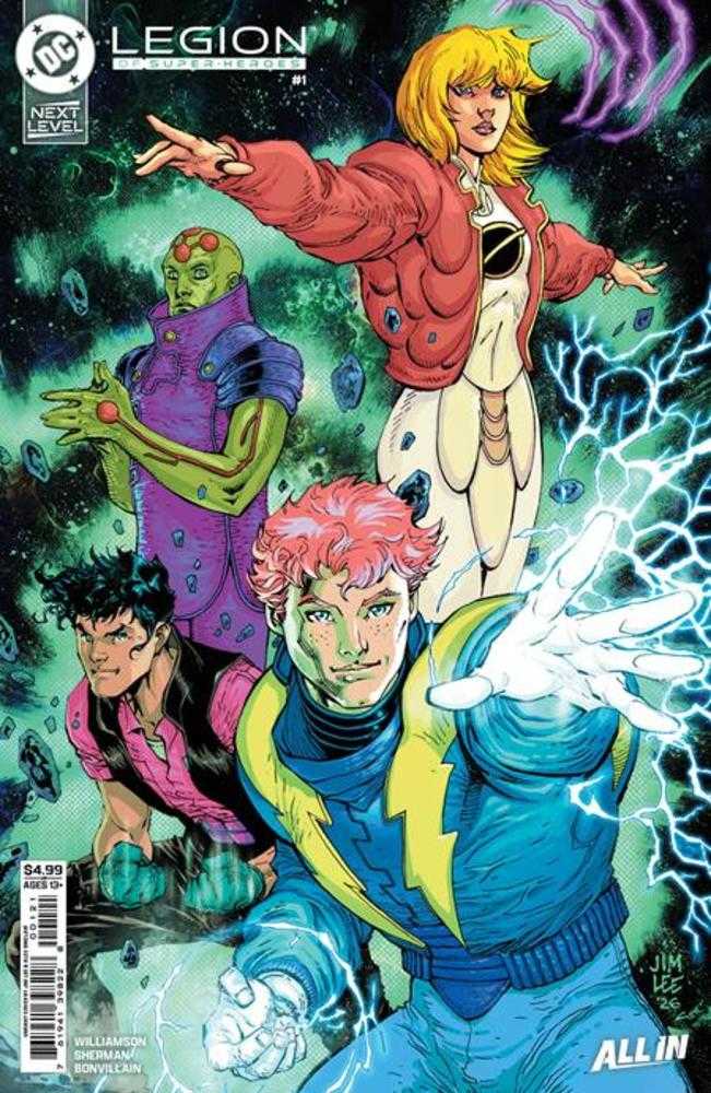 Legion Of Super Heroes 1 Cover B Jim Lee Card Stock Variant - gabescaveccc