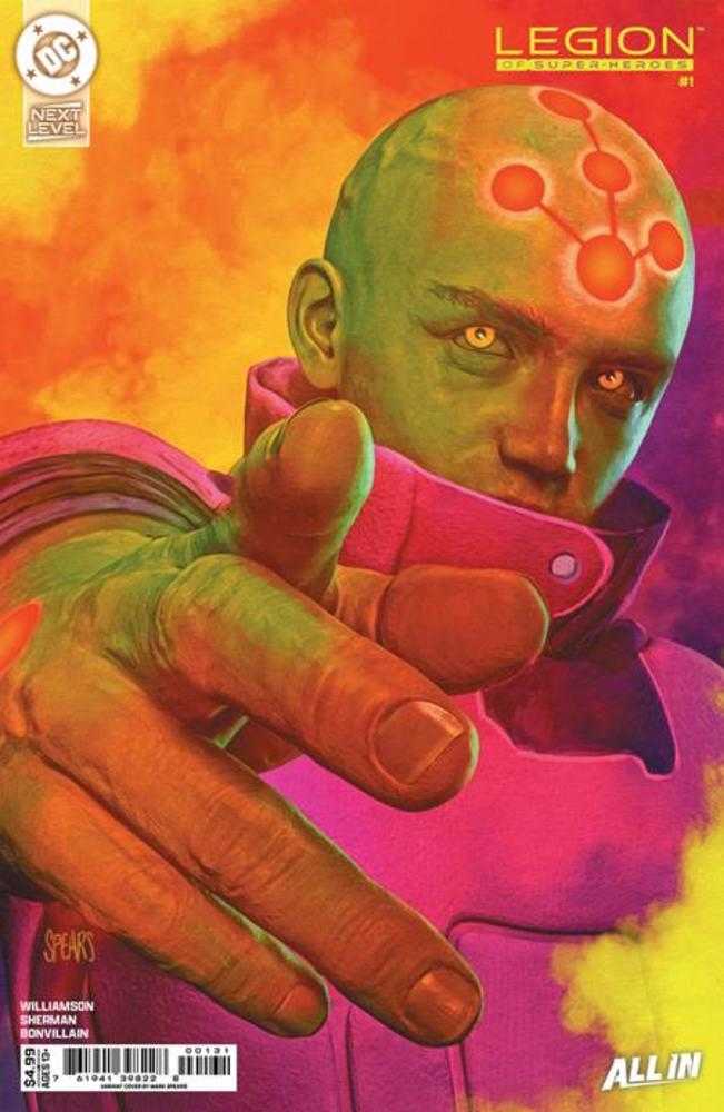Legion Of Super Heroes 1 Cover C Mark Spears Card Stock Variant - gabescaveccc