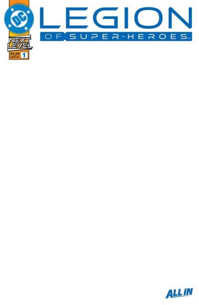 Legion Of Super Heroes 1 Cover F Blank Card Stock Variant - gabescaveccc