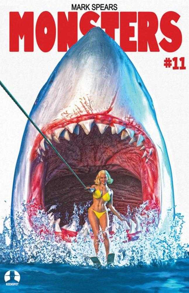 Mark Spears Monsters 11 Cover C Mark Spears Shark Week Jaws 2 Homage Variant - gabescaveccc