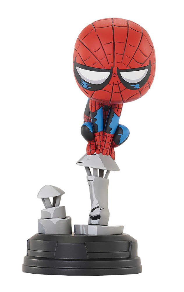 Marvel Animated Spider - Man On Chimney Statue - gabescaveccc