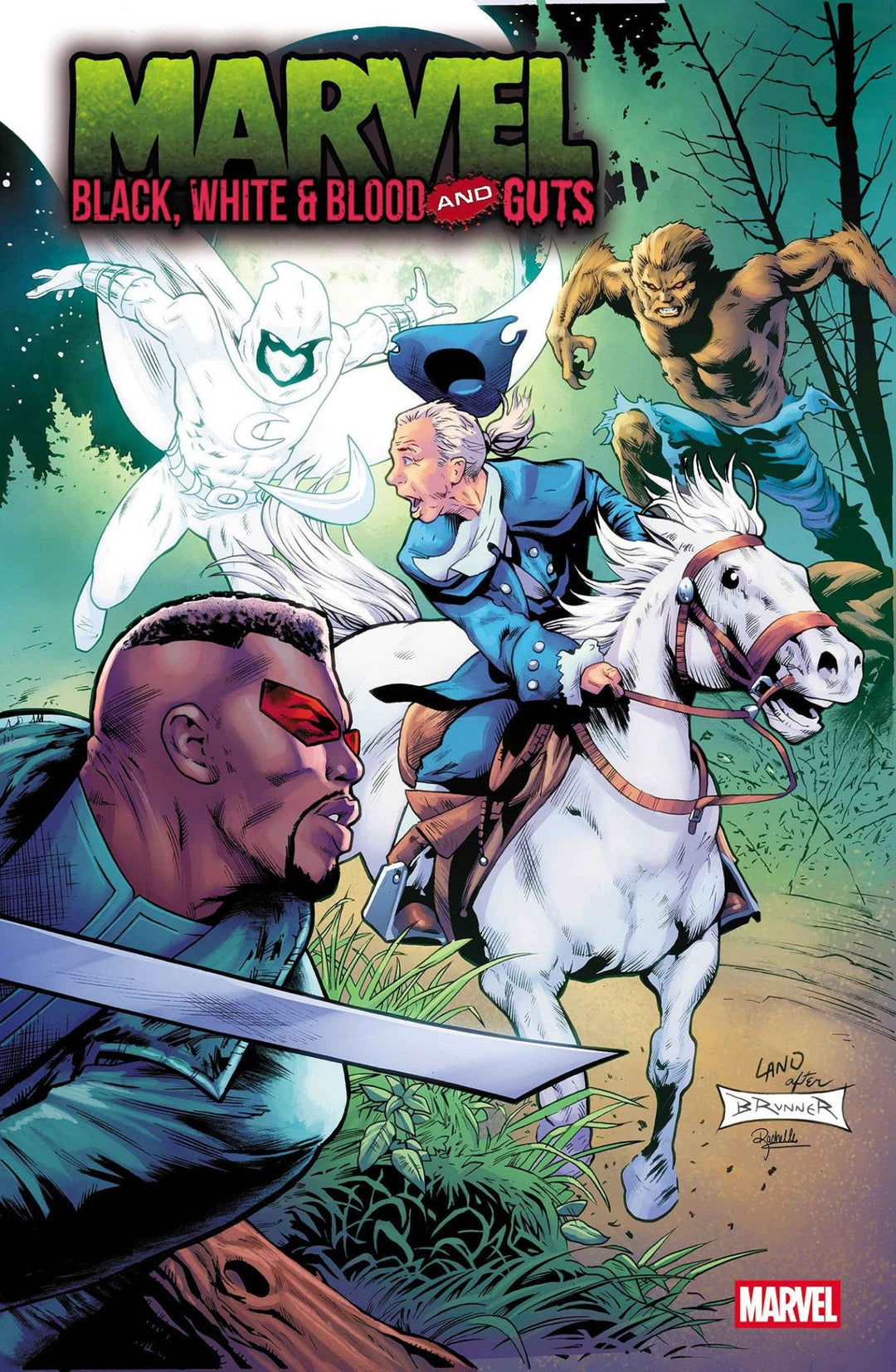 Marvel: Black, White & Blood And Guts 1 Greg Land 250 Th Homage Variant - gabescaveccc