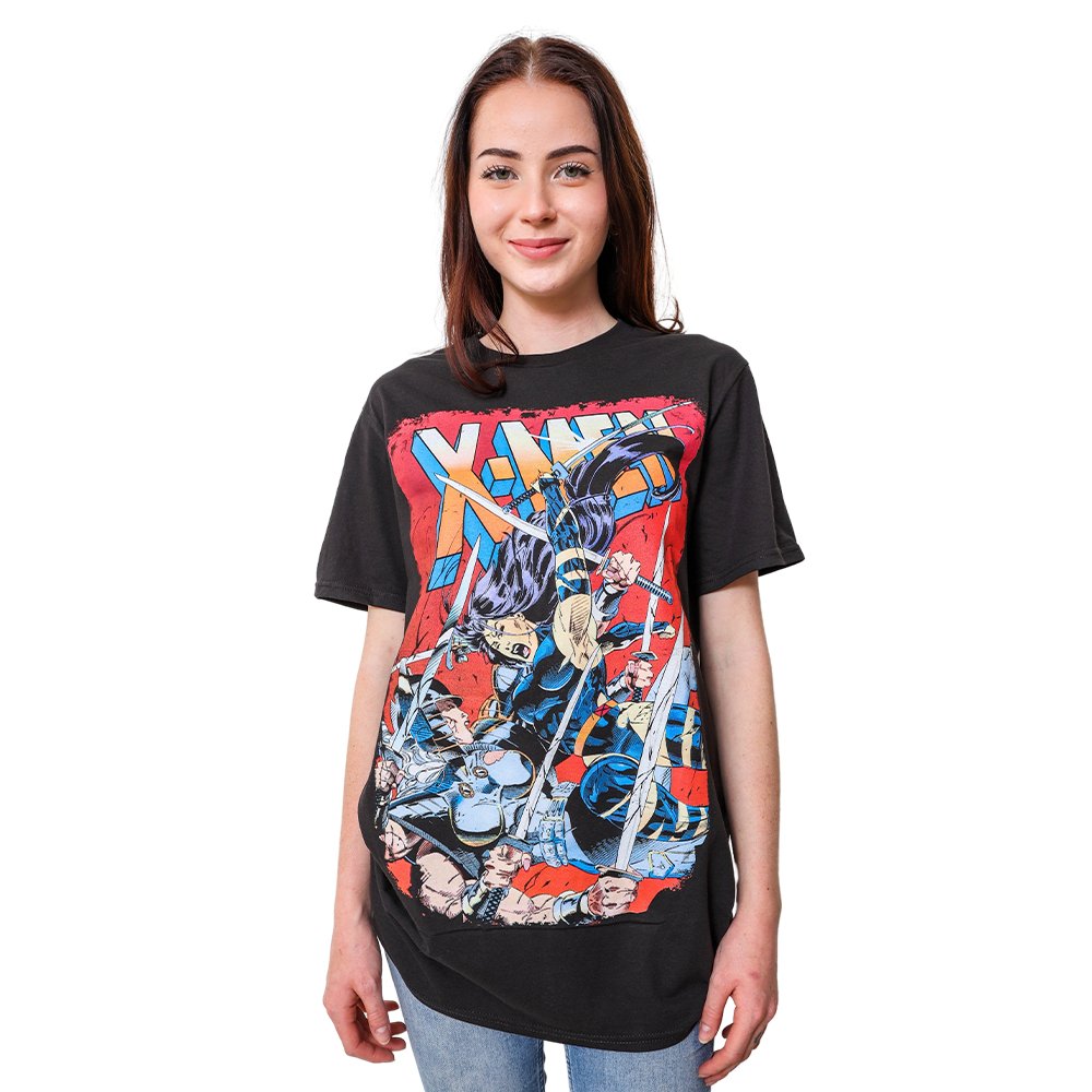 Marvel Comics X-Men Sword Showdown: Psylocke vs Spiral Adult T-Shirt - gabescaveccc