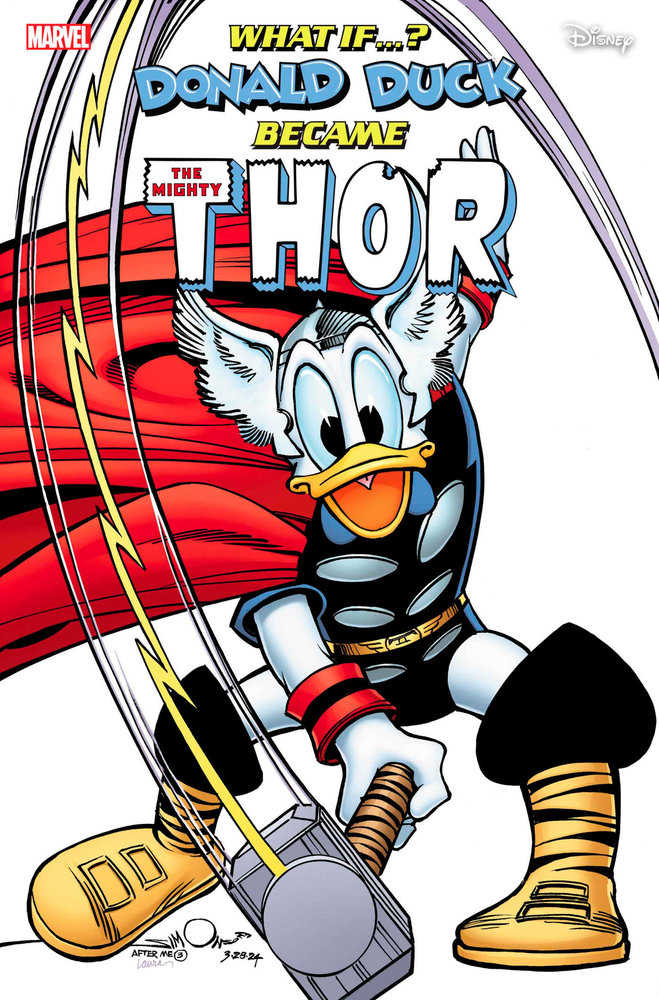 Marvel & Disney: What If...? Donald Duck Became Thor #1 Walt Simonson Variant - gabescaveccc