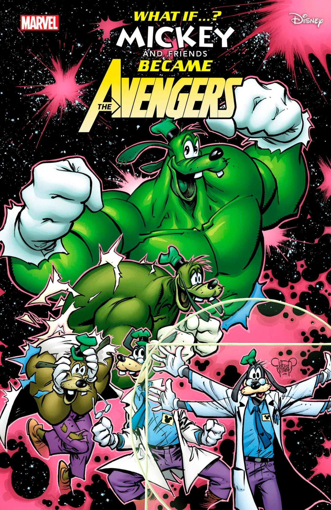 Marvel & Disney: What If...? Mickey & Friends Became The Avengers #1 Adam Kubert Variant - gabescaveccc