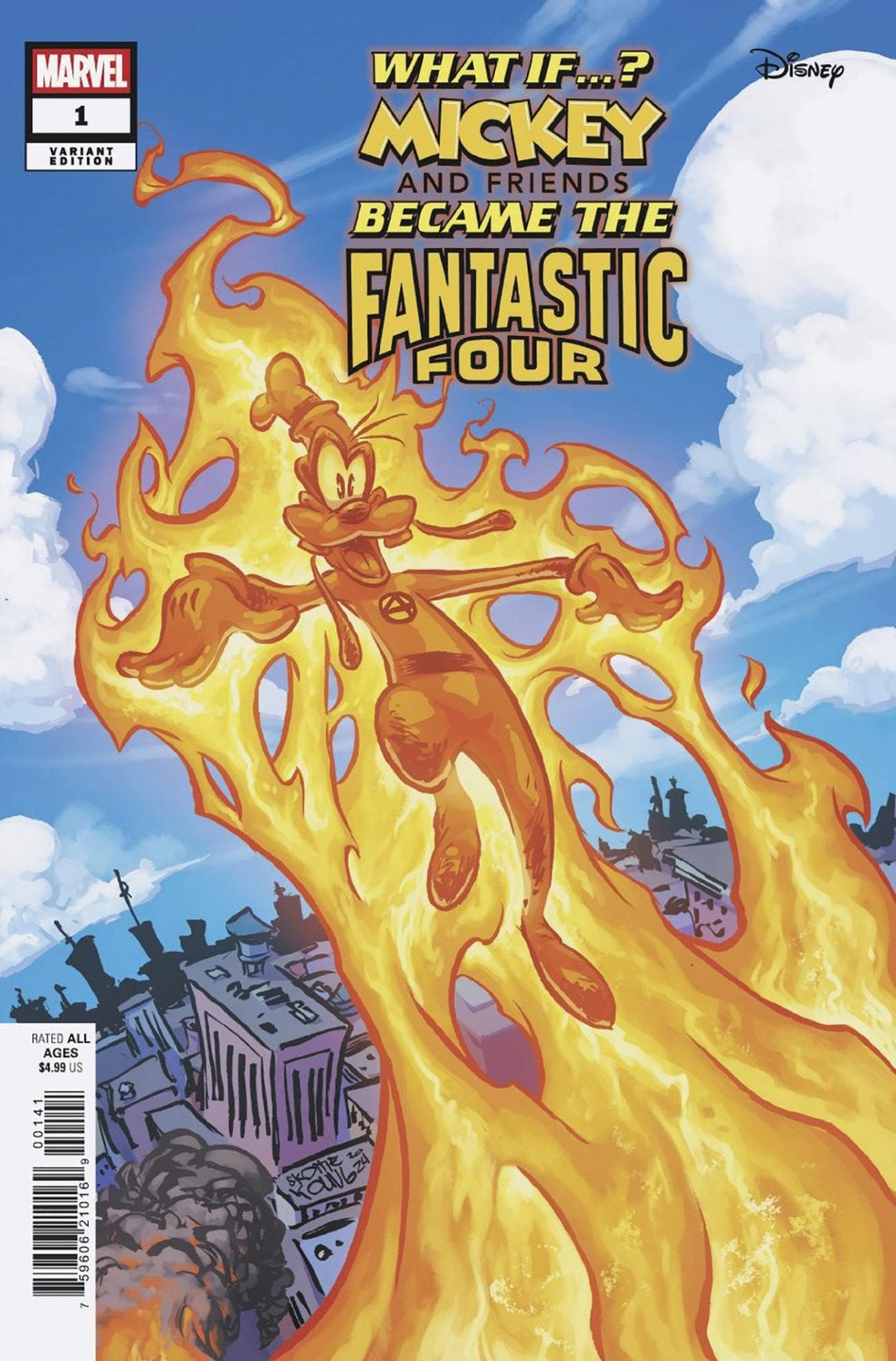 Marvel & Disney: What If...? Mickey & Friends Became The Fantastic Four #1 Skottie Young Variant - gabescaveccc