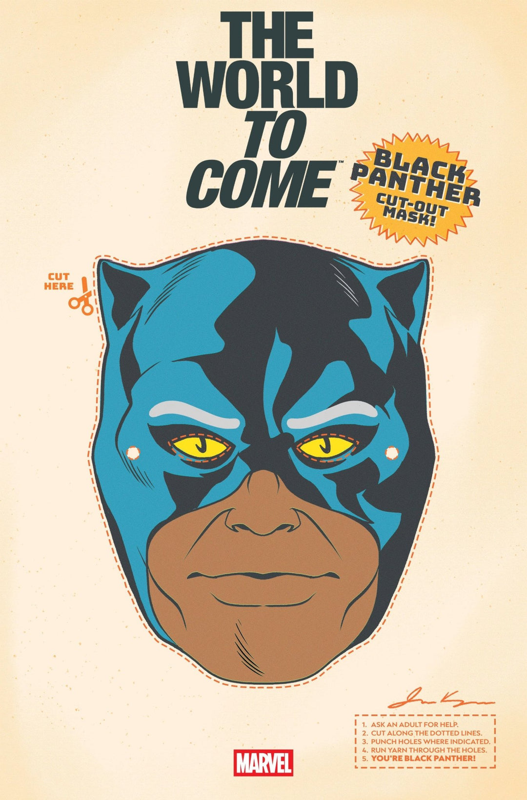 Marvel Knights: The World To Come 4 Retro Halloween Mask Variant - gabescaveccc