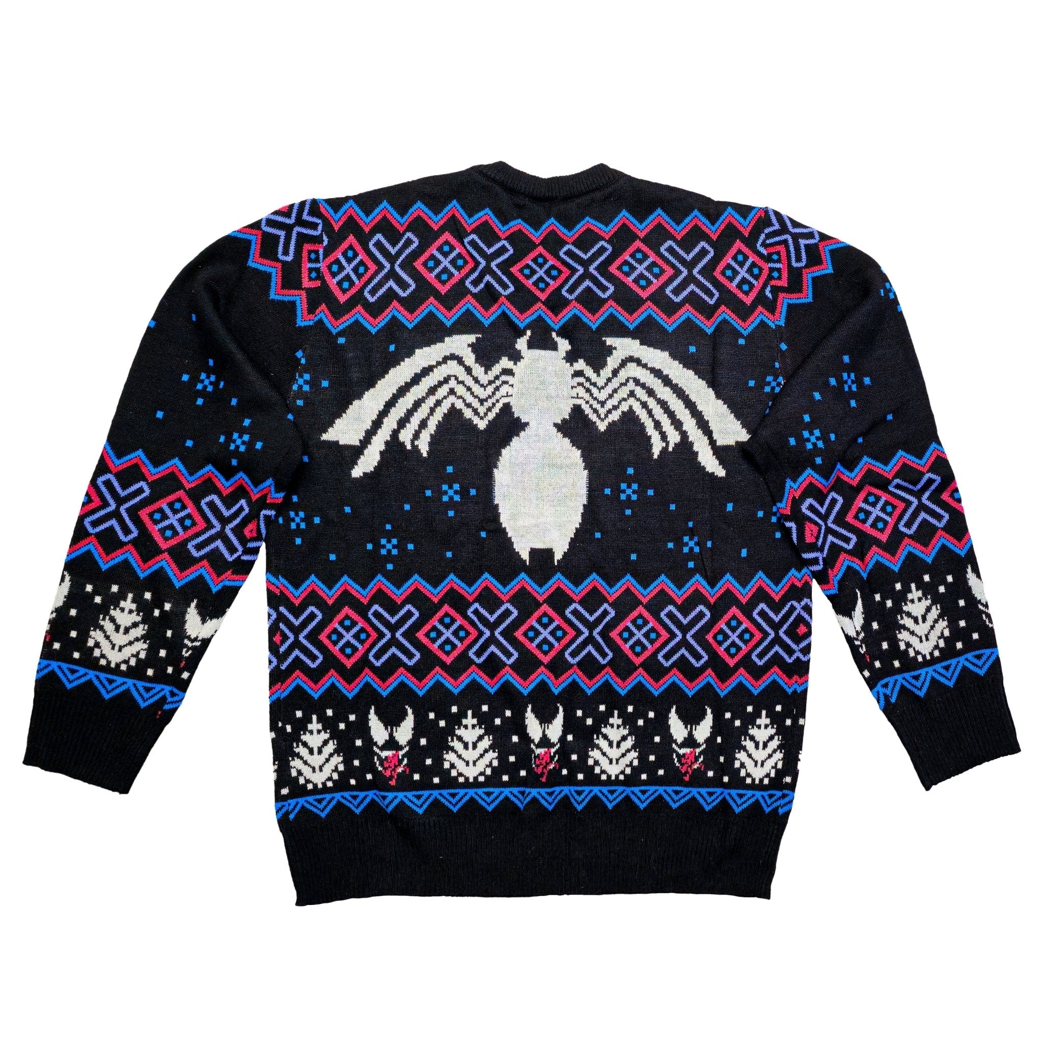 Marvel Venom Symbol Offcially Licesned Adult Holiday Ugly Christmas Sweater - gabescaveccc