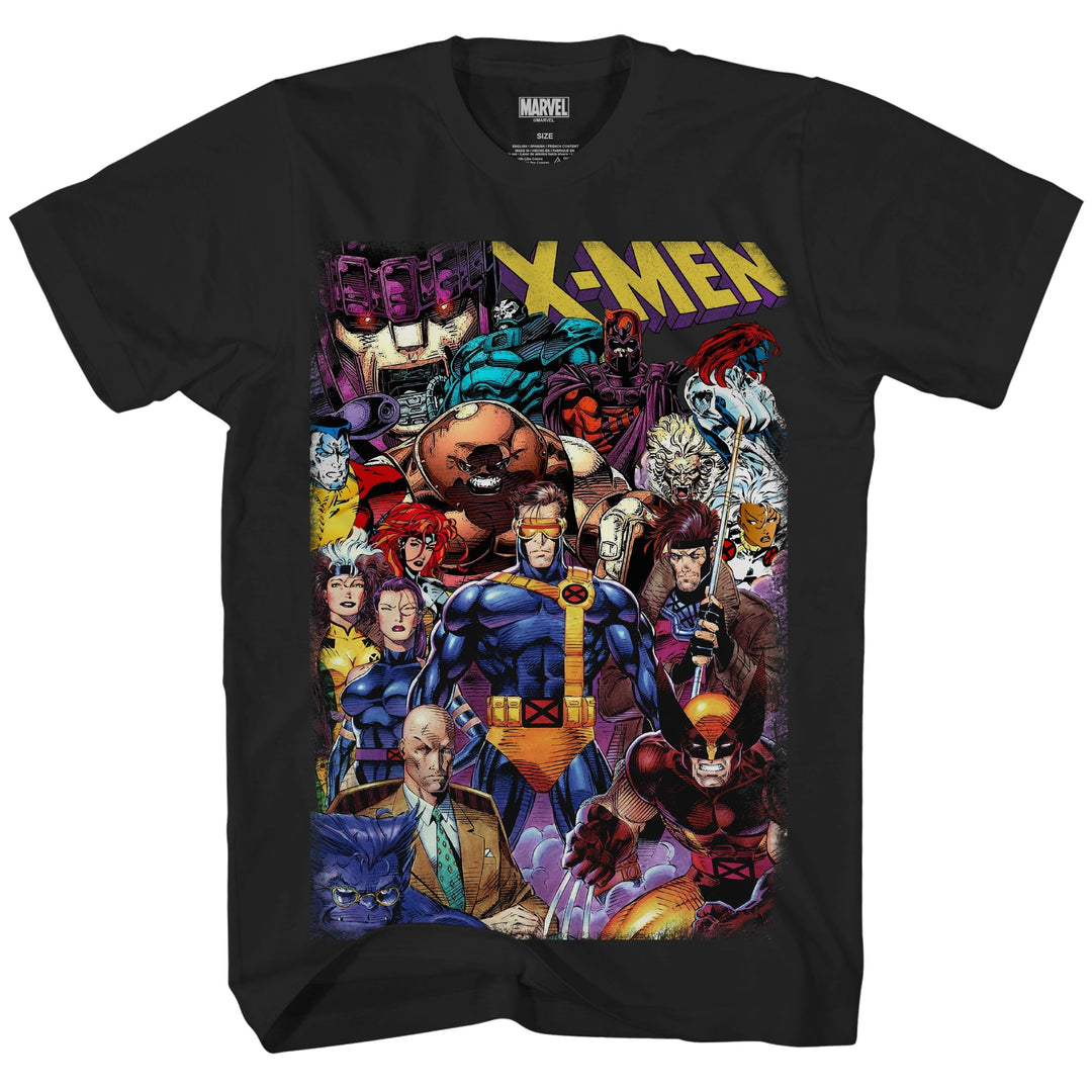 Marvel X-Men 90's Heroes & Villains All In Adult T-Shirt - gabescaveccc