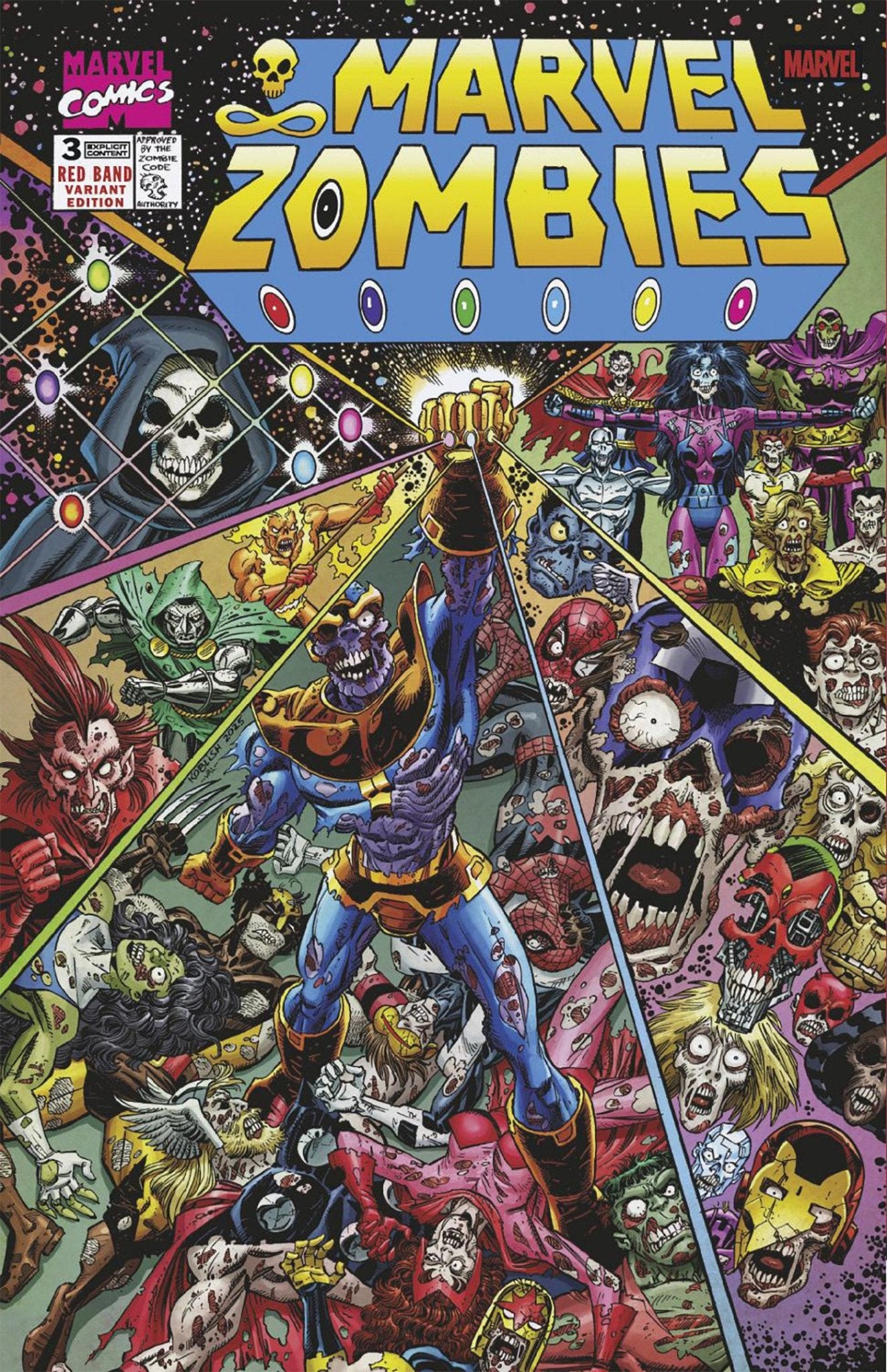 マーベル　アメコミ Marvel Zombies: Red Band #3 Scott Koblish Retro Zombie Variant