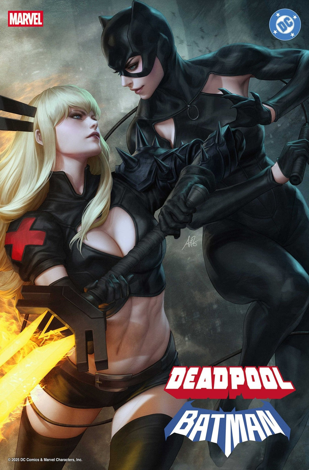 Marvel/DC: Deadpool/Batman 1 Artgerm Variant - gabescaveccc
