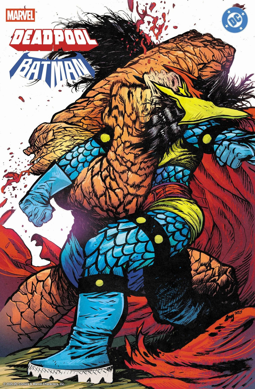 Marvel/DC: Deadpool/Batman 1 Daniel Warren Johnson Variant - gabescaveccc